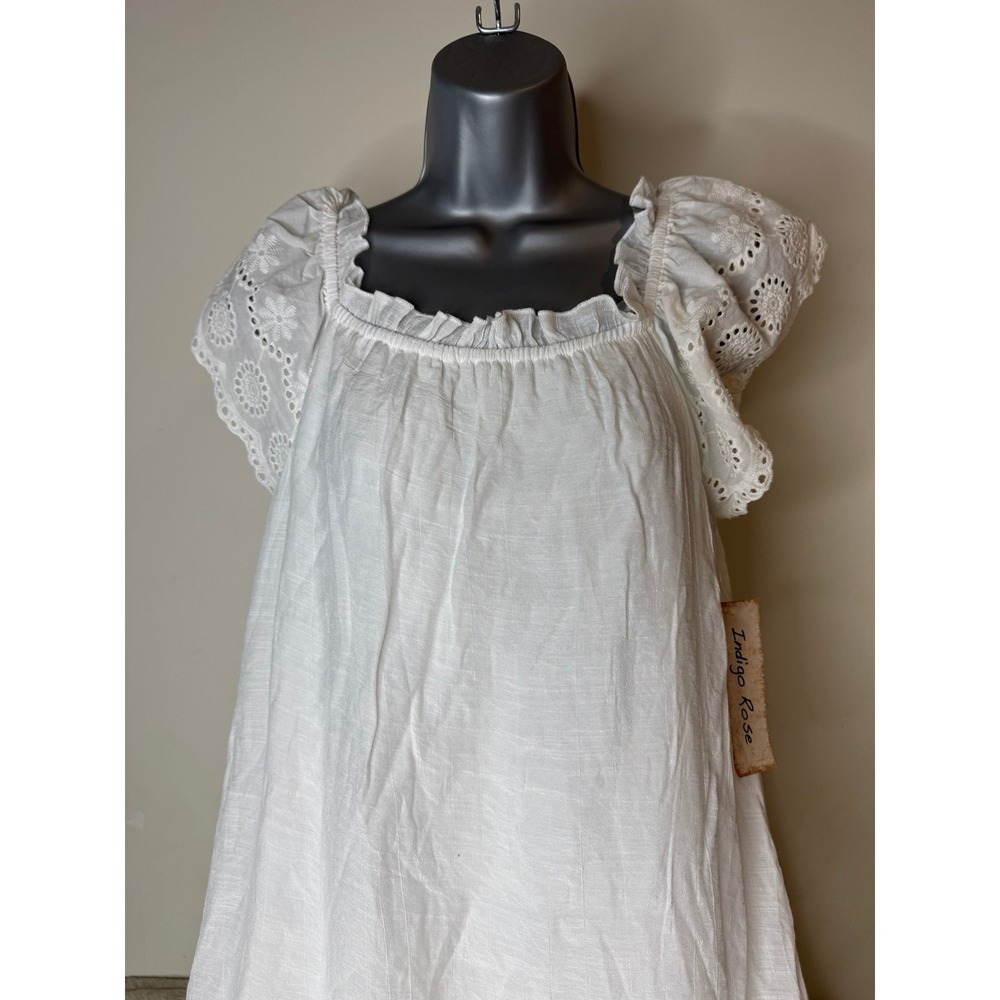 INDIGO ROSE WHITE DRESS - Picture 4 of 7